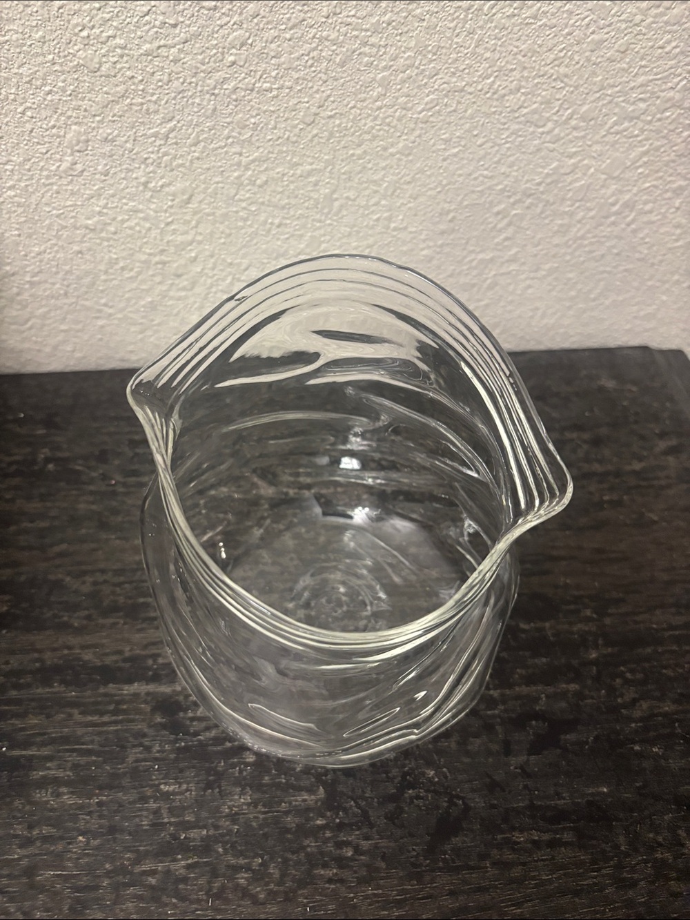 Clear Textured Glass Container - Picture 3 of 3